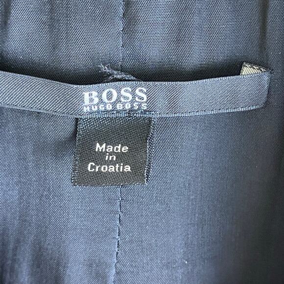 Hugo Boss Juicy Wool Blazer Size 2 Black - Picture 10 of 15